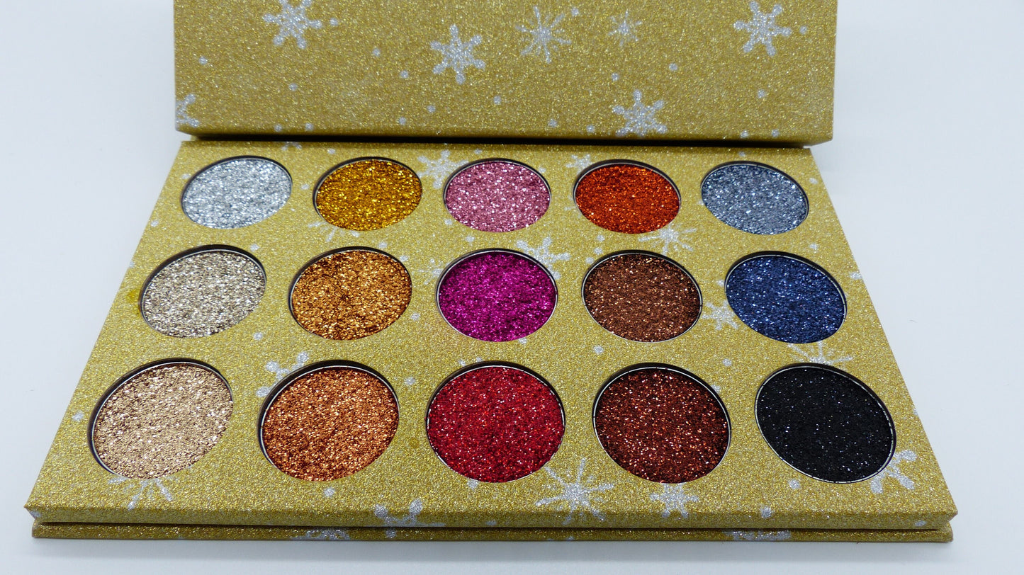 15 Color 24k Eyeshadow Glitter Palette